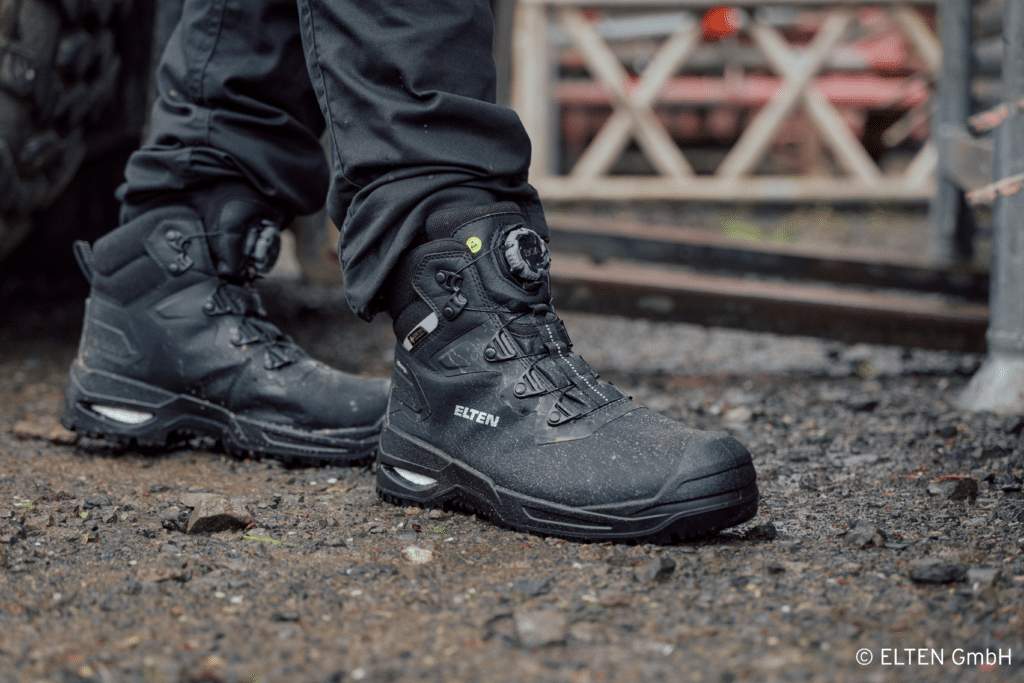 „Antonio XXSG Boa GTX Mid ESD S3S WR CI“ gibt es auch mit dem praktischen Drehverschluss Boa® Fit System.