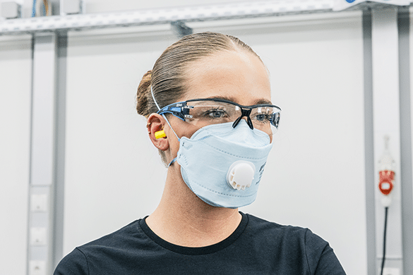 WORK by Kroschke Atemschutzmaske schützt vor Partikeln im Arbeitsumfeld